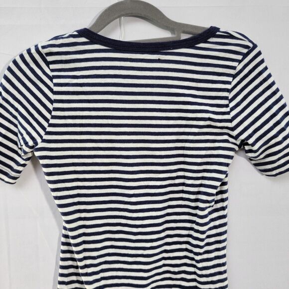 Mark D. Sikes White & Purple Striped 100% Cotton Shirt Short Sleeves Size S - Picture 6 of 8